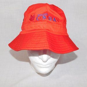 Molson Canadian Beer Red Promotional Adult Bucket Hat - New Unused